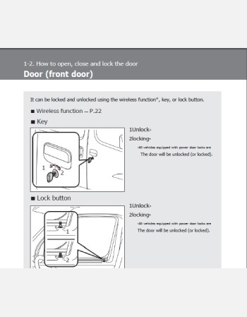 toyota townace 2018 2019 & 2020 owners manual in english